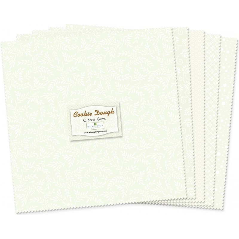 Wilmington Prints Pre-Cuts, Cookie Dough, 10" Squares, 512-15-512