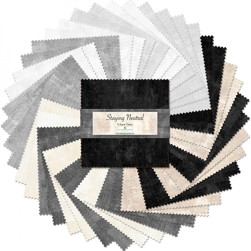 Wilmington Prints Pre-Cuts, Essentials Dry Brush, 5" Squares, 507-48-507