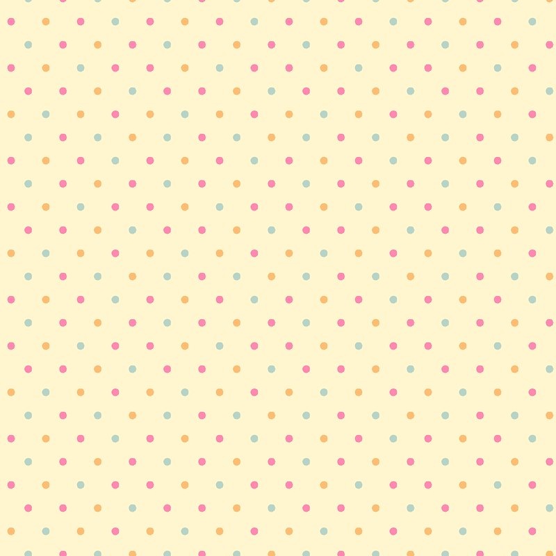All Big Things Start Small Dots Allover Yellow Beth Reed Studio E Cotton Fabric