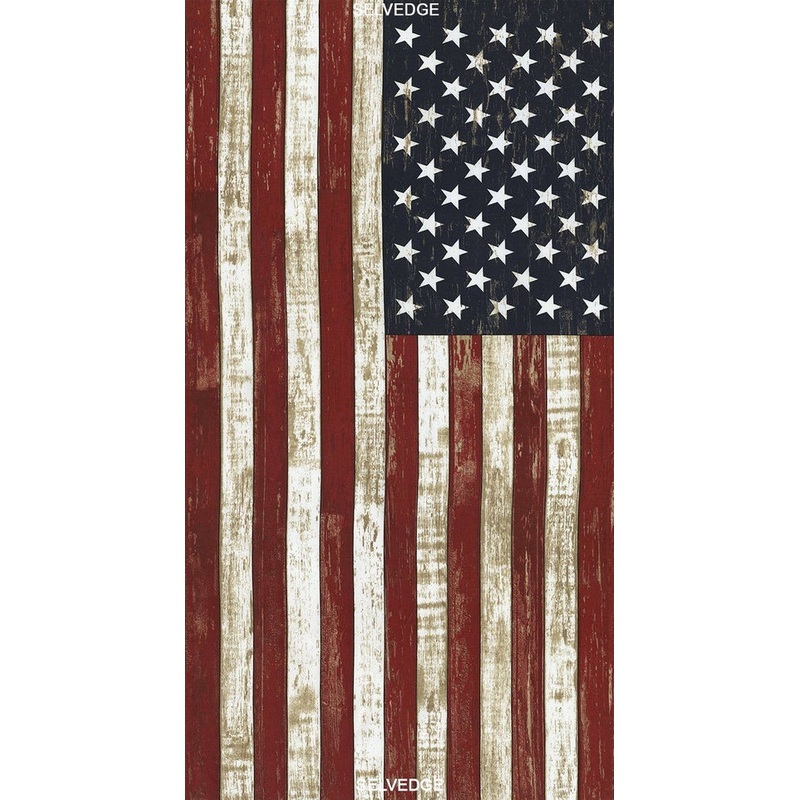 American Pride Collection Flag Panel 24" Timeless Treasures Cotton Fabric