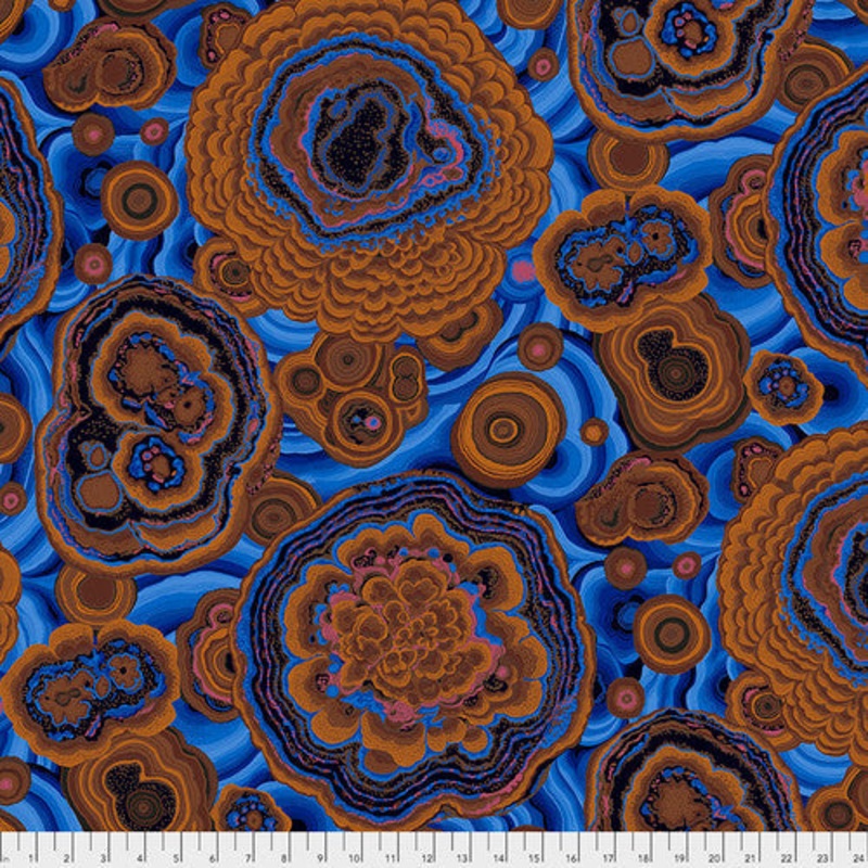 Agate Ochre Philip Jacobs Stash Kaffe Fassett Collective Free Spirit Cotton Fabric  FS-PWPJ106.OCHRE