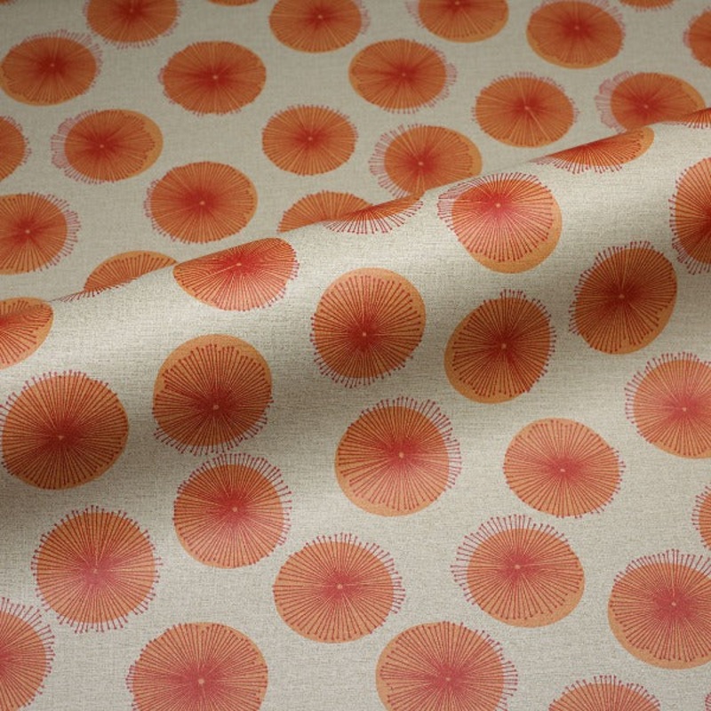 CF Stinson Petal Dots Wild Fire Upholstery Vinyl