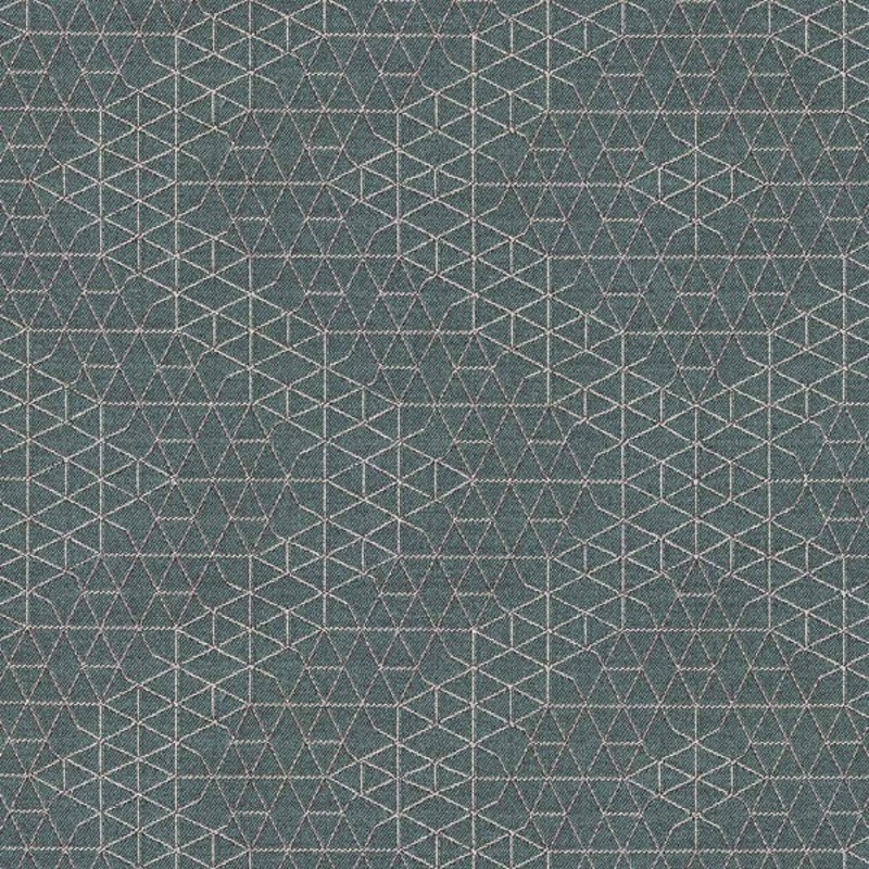 Designtex Net Patina Geometric Blue Upholstery Fabric