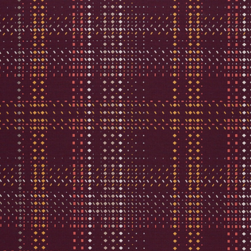 Remnant of Pallas Prose Carmine Upholstery Fabric