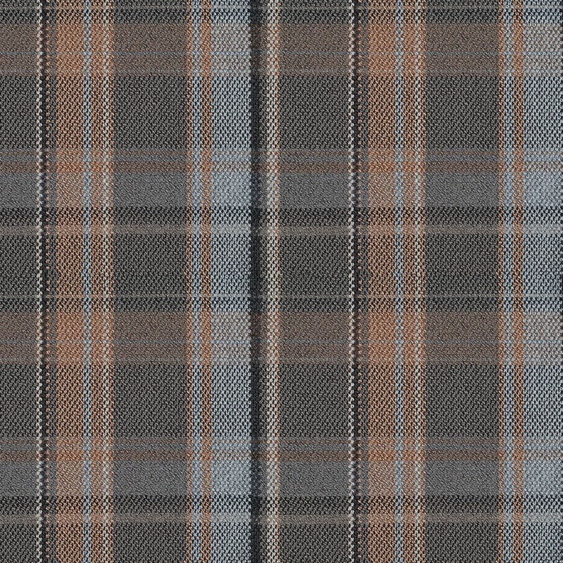 Arc-Com York Plaid Mineral Upholstery Fabric
