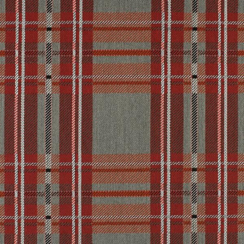 HBF Hipster Dress Mcdonald Plaid Red Upholstery Fabric