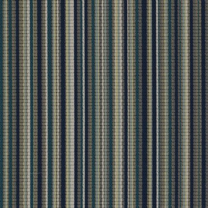 Maharam Lithe Coastal Blue Stripe Upholstery Fabric