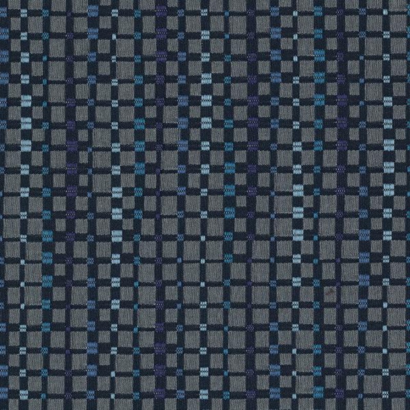 Maharam Multiply Sailor Small Check Blue Upholstery Fabric