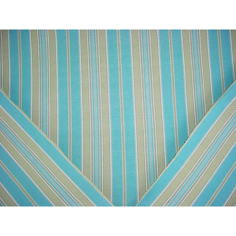 Corfu Stripe Teal Jade Laura Kiran Fabric