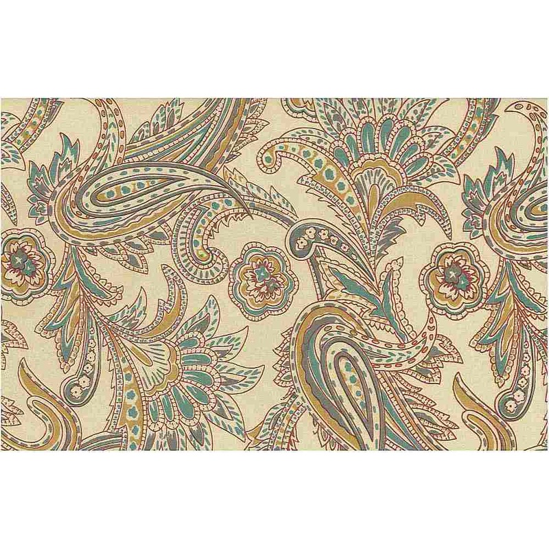 French Paisley Print Santa Fe Laura Kiran Fabric