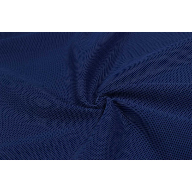 Blue Plain Bonded Sports Net Fabric