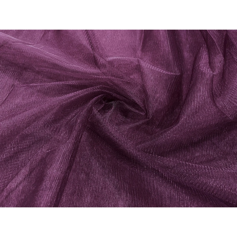 Wine Plain Soft Net Fabric