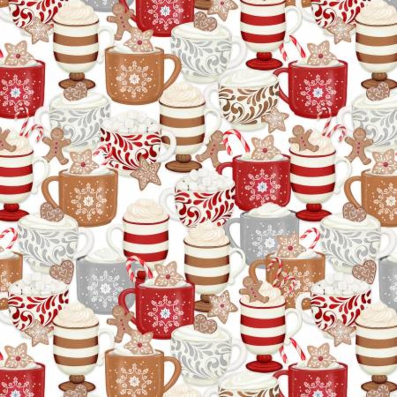 Baking Up Joy 27706-123 White Packed Cups