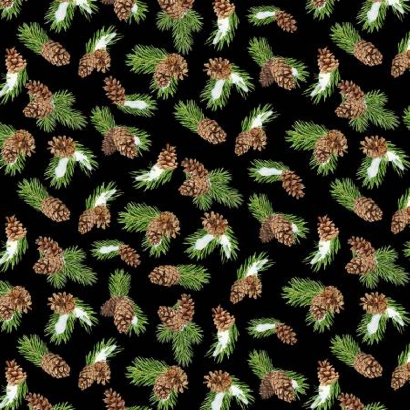 Cardinal Cozy Black Pinecone Toss 33893-972