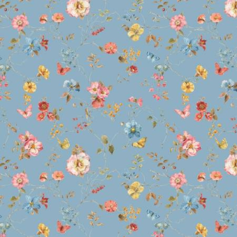 Countryside C14533R-BLUE Floral Blue