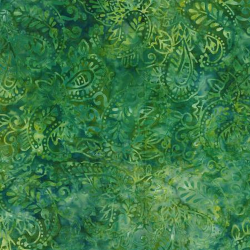 Mystic Vineyard 22276-774 Green Paisley Batik