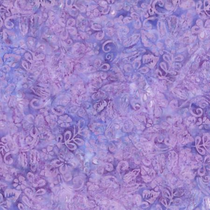 Mystic Vineyard 22278-643 Light Purple Plumeria Batik