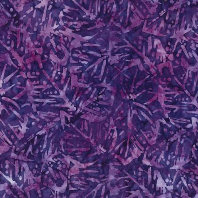 Mystic Vineyard 22279-636 Purple Banana Leaf Batik