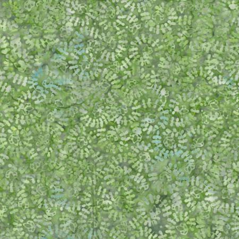 Mystic Vineyard 22280-754 Light Green Spiral Vines Batik