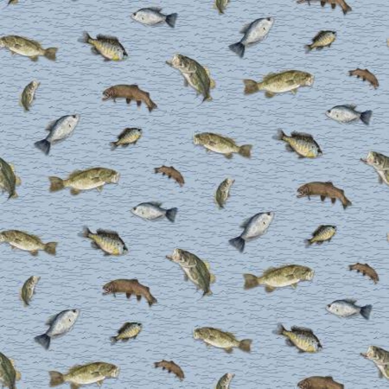Wake at the Lake Fish Toss Sky C14891R-SKY