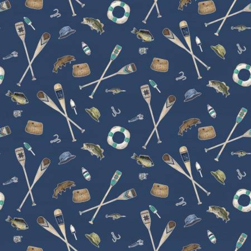 Wake at the Lake Icons Navy C14892R-NAVY