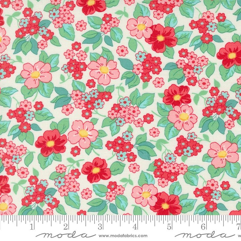 30s Playtime Eggshell Scarlet 33750-11