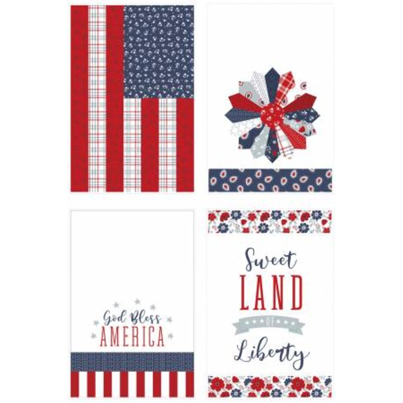 American Beauty 36" x 54" Home Decor Tea Towel Panel