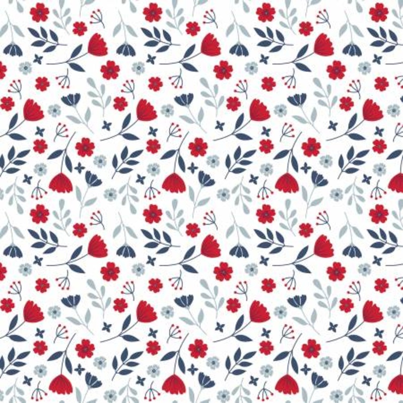 American Beauty Floral White C14441R-WHITE