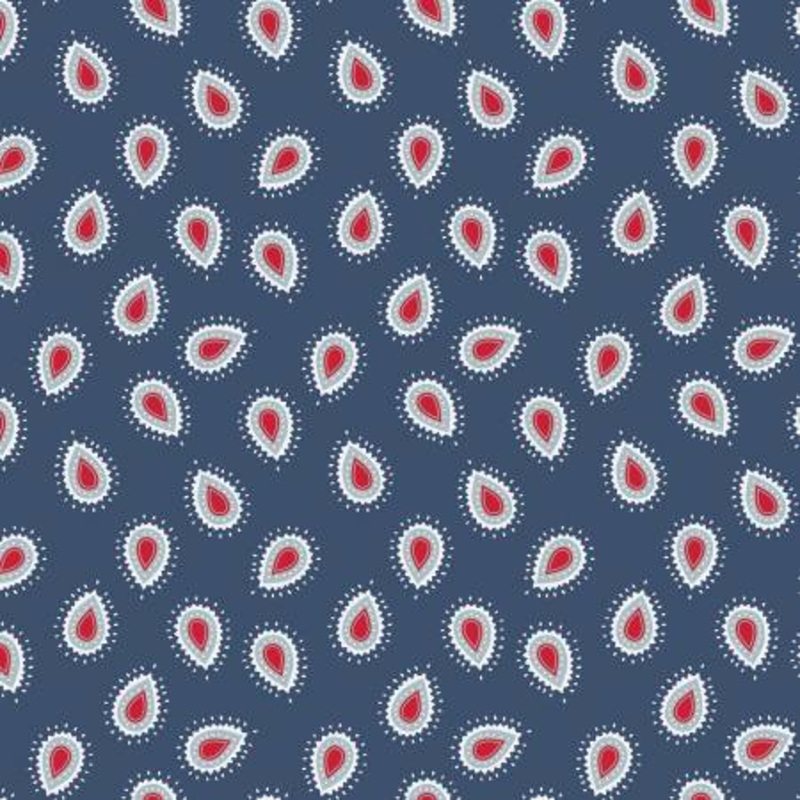 American Beauty Paisley Navy C14442R-NAVY