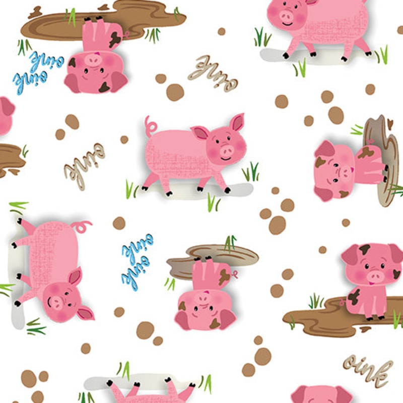 Barnyard Hog Heaven White 14379-09B