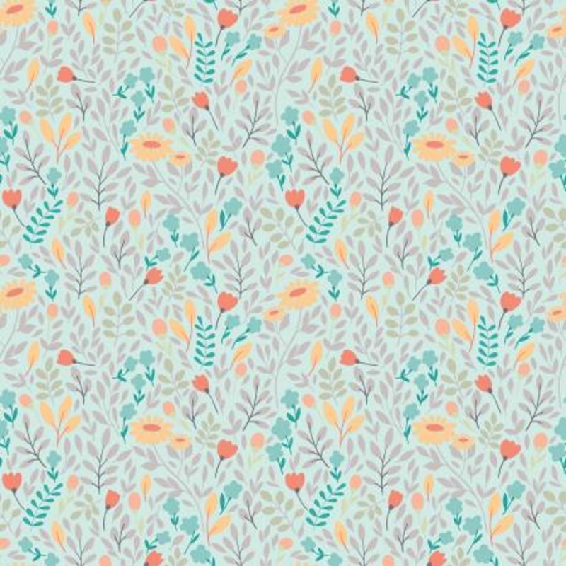 Sunshine and Sweet Tea C14323R-MINT Summer Floral Mint