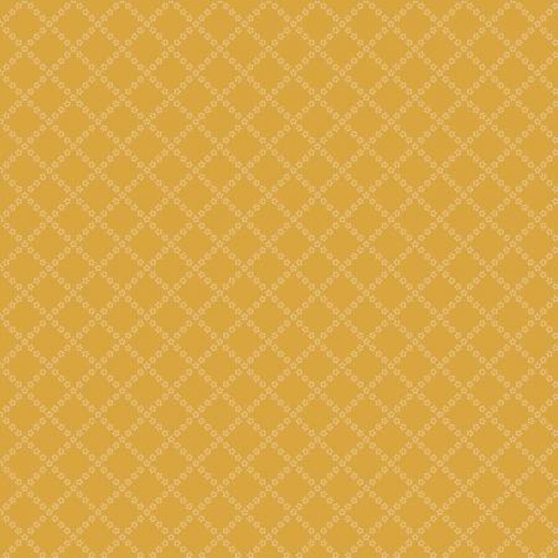 Paula's New Companions Gold Floral Plaid R221109D-GOLD