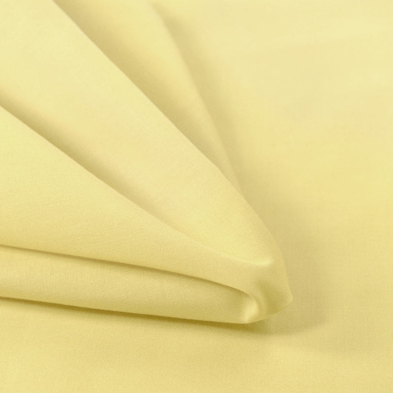 60" Light Yellow Broadcloth Fabric