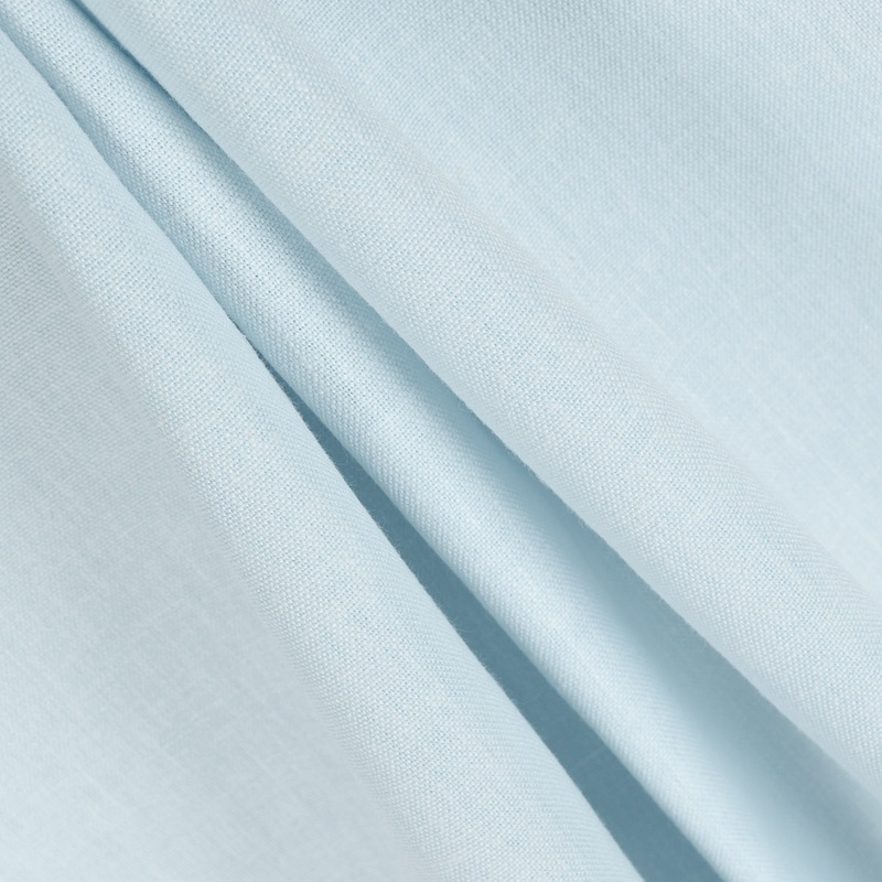 5.9 Oz Ice Blue Poly Cotton Linen Fabric