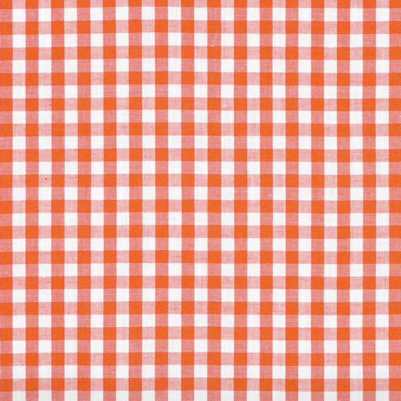 1/4" Orange Gingham Fabric