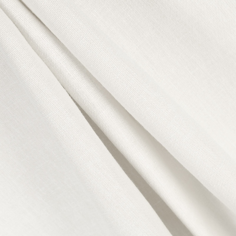 5.9 Oz White Poly Cotton Linen Fabric