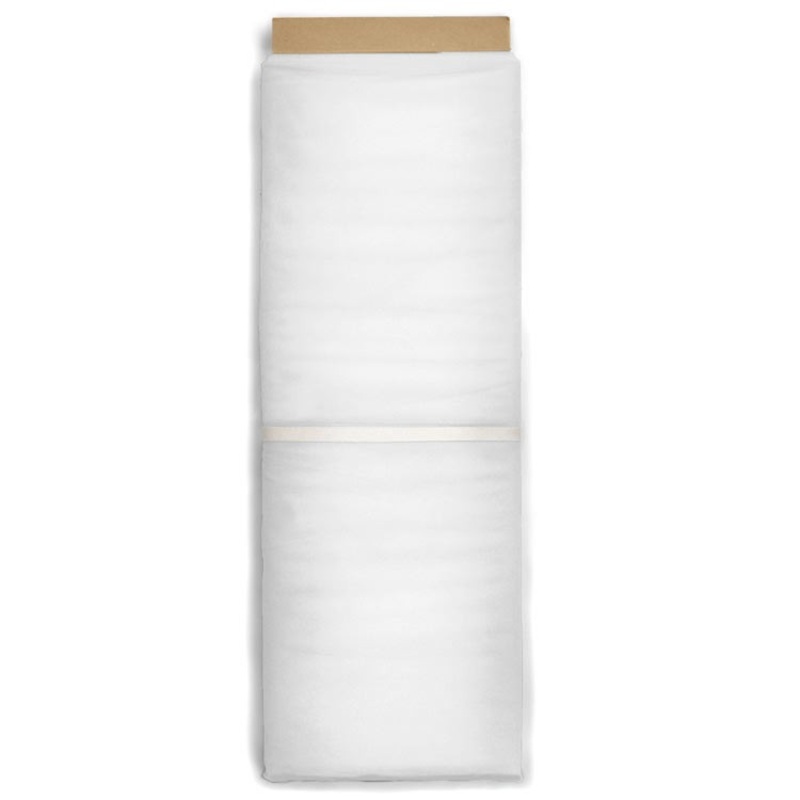 108 Inch White Premium Tulle Fabric