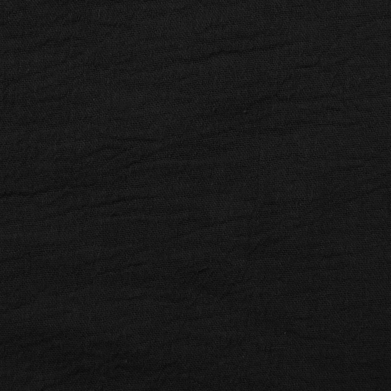 Black Double Cotton Gauze Fabric