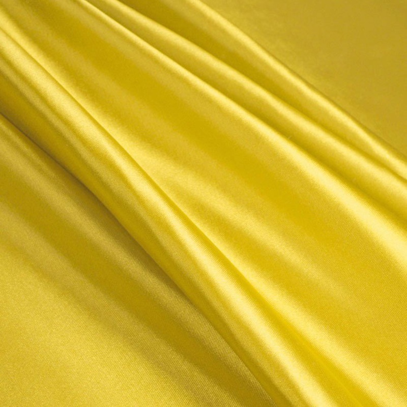 Yellow Stretch Charmeuse Fabric