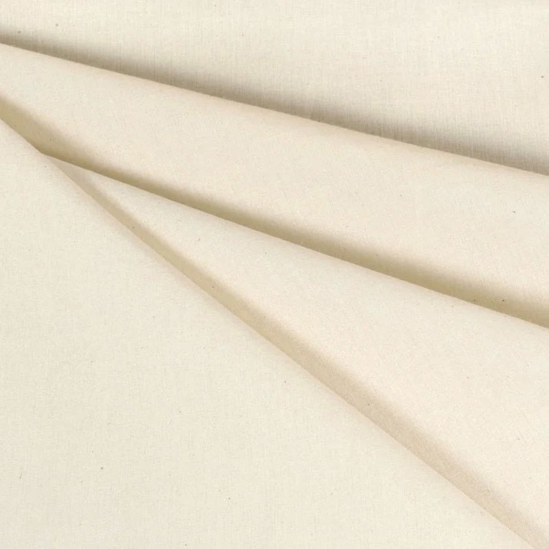 48" Unbleached Cotton FR Muslin Fabric