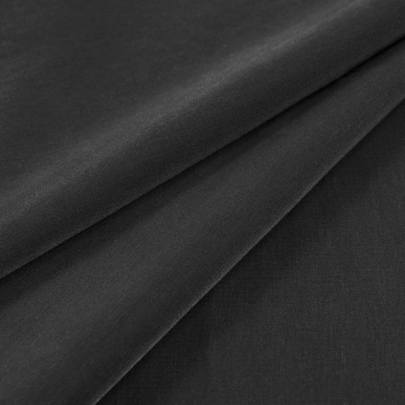 Black Peachskin Fabric