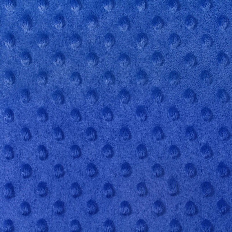 Royal Blue Minky Dot Fabric