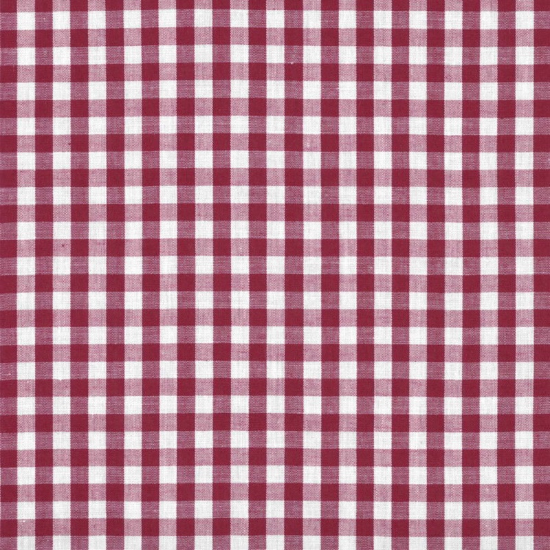 1/4" Burgundy Gingham Fabric