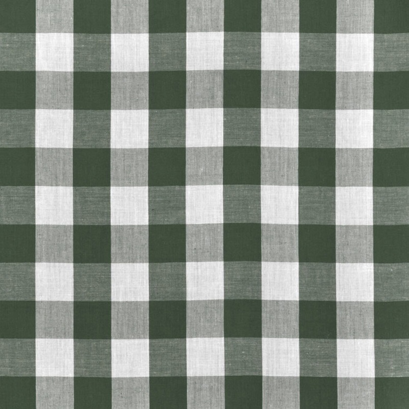 1" Hunter Green Gingham Fabric