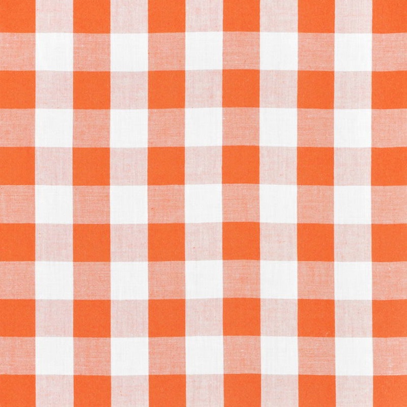 1" Orange Gingham Fabric