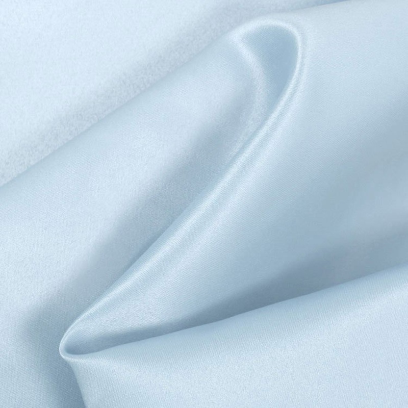 Baby Blue Matte Satin (Peau de Soie) Fabric