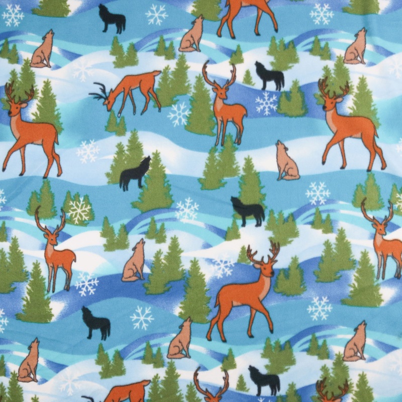 Alaska Blue Polar Fleece Fabric