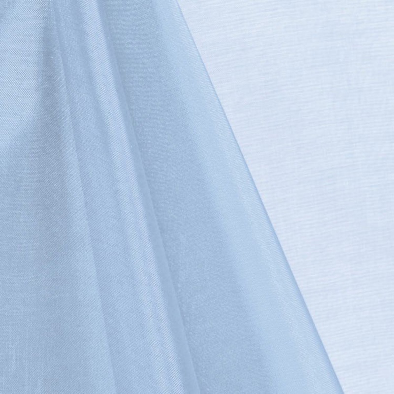 Baby Blue Mirror Organza Fabric