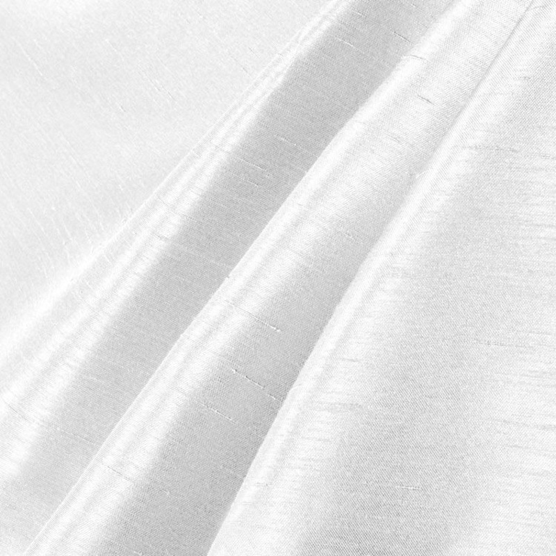 White Shantung Satin Fabric