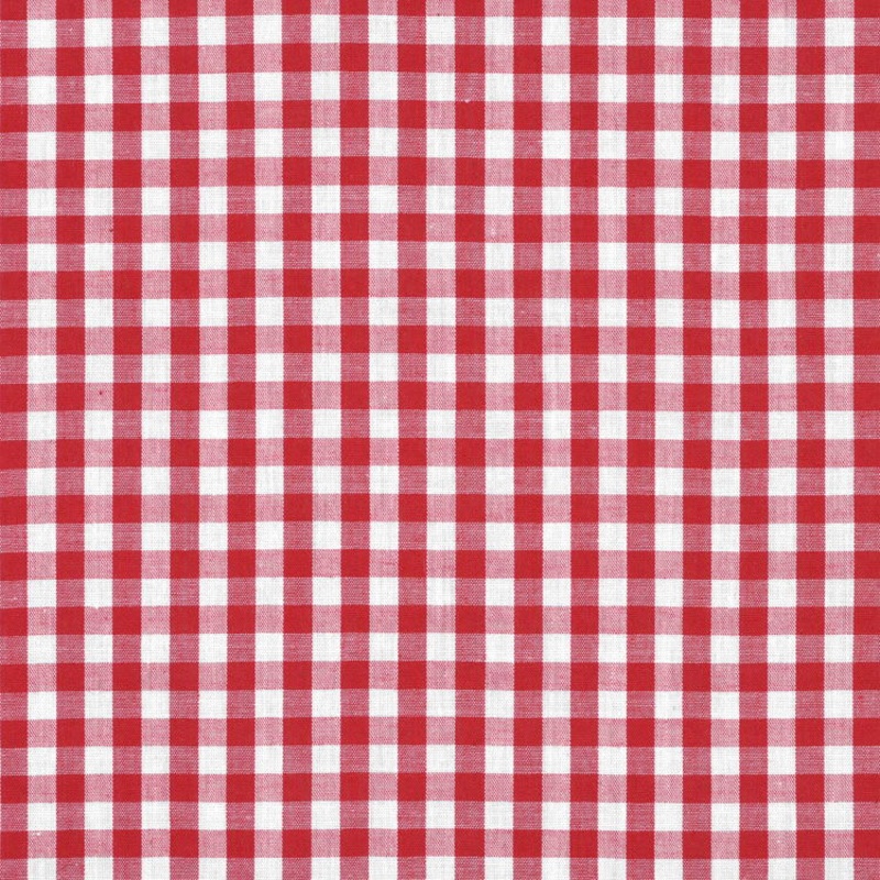 1/4" Red Gingham Fabric